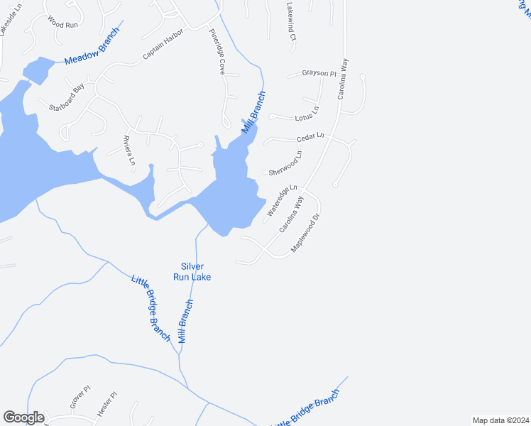 map of restaurants, bars, coffee shops, grocery stores, and more near 142 Wateredge Lane in Sanford