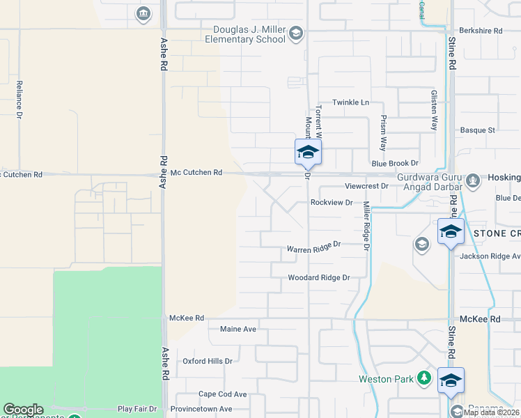 map of restaurants, bars, coffee shops, grocery stores, and more near 8212 Coral Point Court in Bakersfield
