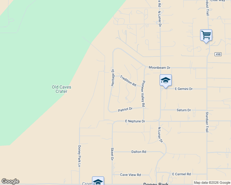 map of restaurants, bars, coffee shops, grocery stores, and more near 9690 North Legacy Lane in Flagstaff