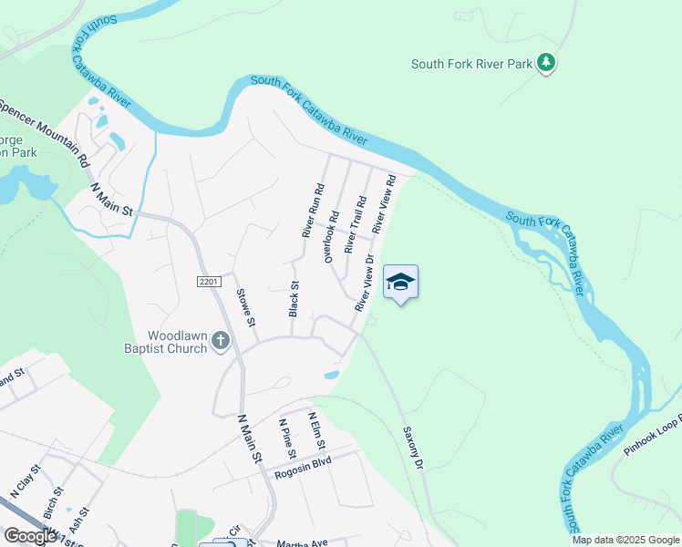 map of restaurants, bars, coffee shops, grocery stores, and more near 805 River Trail Road in Lowell