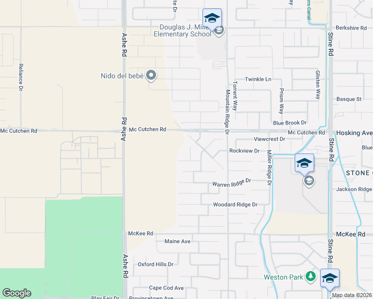 map of restaurants, bars, coffee shops, grocery stores, and more near 8212 Coral Point Court in Bakersfield