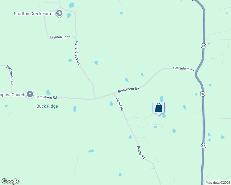 map of restaurants, bars, coffee shops, grocery stores, and more near 563 Bethlehem Road in Springfield
