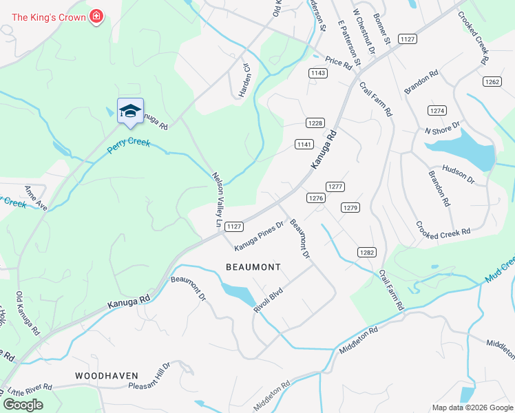 map of restaurants, bars, coffee shops, grocery stores, and more near 2525 Kanuga Road in Hendersonville