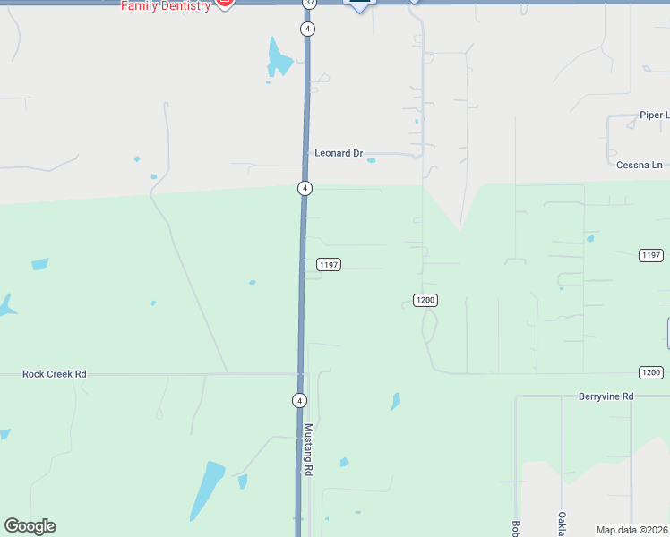 map of restaurants, bars, coffee shops, grocery stores, and more near 2213 County Road 1197 in Tuttle
