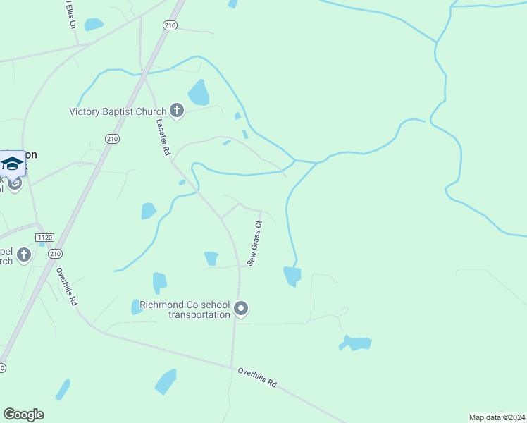 map of restaurants, bars, coffee shops, grocery stores, and more near 136 Winged Foot Drive in Bunnlevel