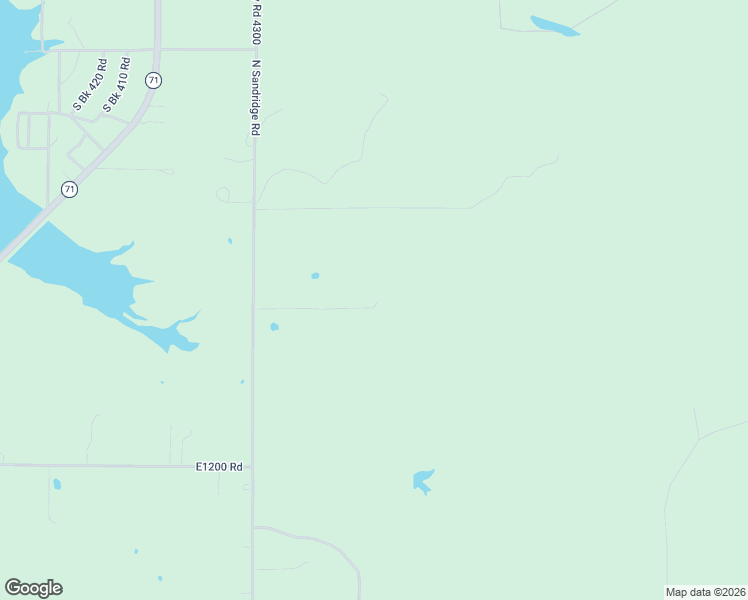 map of restaurants, bars, coffee shops, grocery stores, and more near North County Road 4300 in Stigler