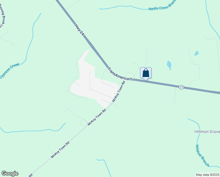 map of restaurants, bars, coffee shops, grocery stores, and more near 196 Sherwood Hills Court in Cameron