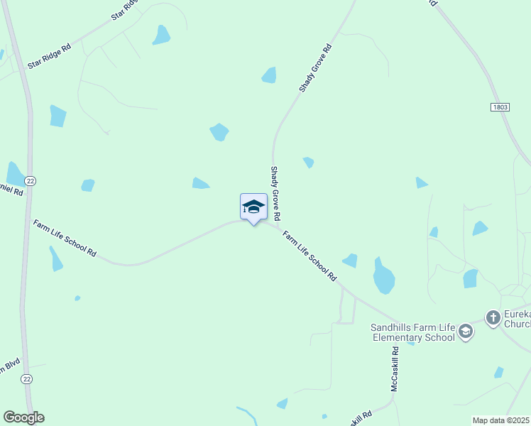 map of restaurants, bars, coffee shops, grocery stores, and more near 2648 Farm Life School Road in Carthage