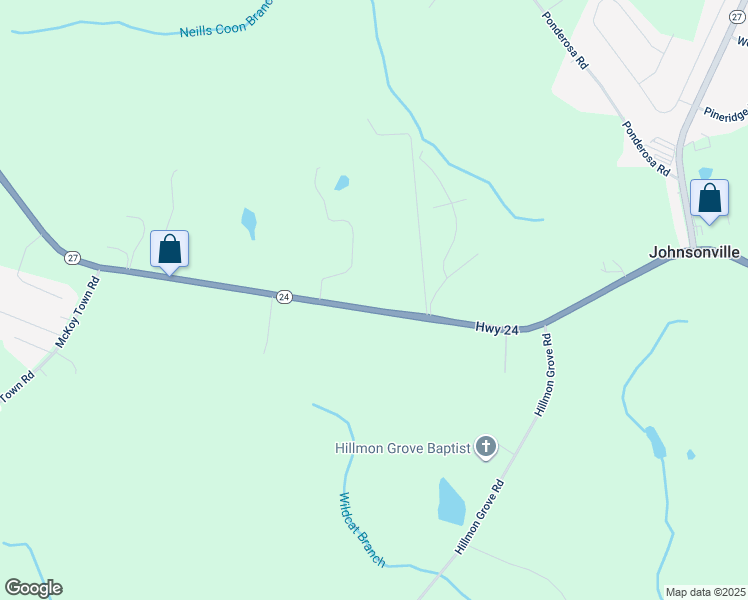 map of restaurants, bars, coffee shops, grocery stores, and more near 20674 North Carolina 24 in Cameron