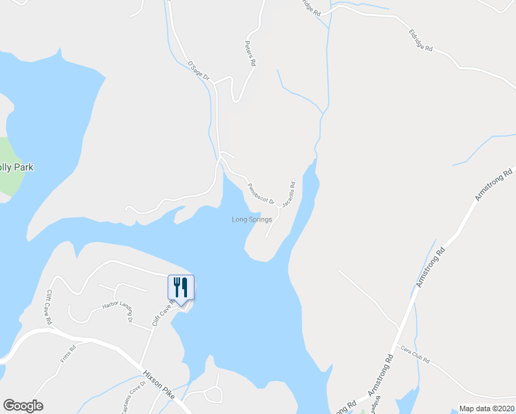 map of restaurants, bars, coffee shops, grocery stores, and more near 1190 Penobscot Drive in Soddy-Daisy