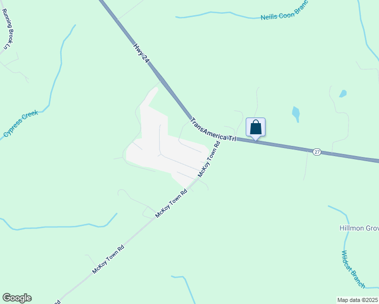 map of restaurants, bars, coffee shops, grocery stores, and more near 196 Sherwood Hills Court in Cameron