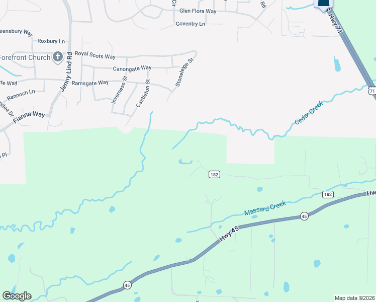map of restaurants, bars, coffee shops, grocery stores, and more near 3801 Webb Way in Fort Smith