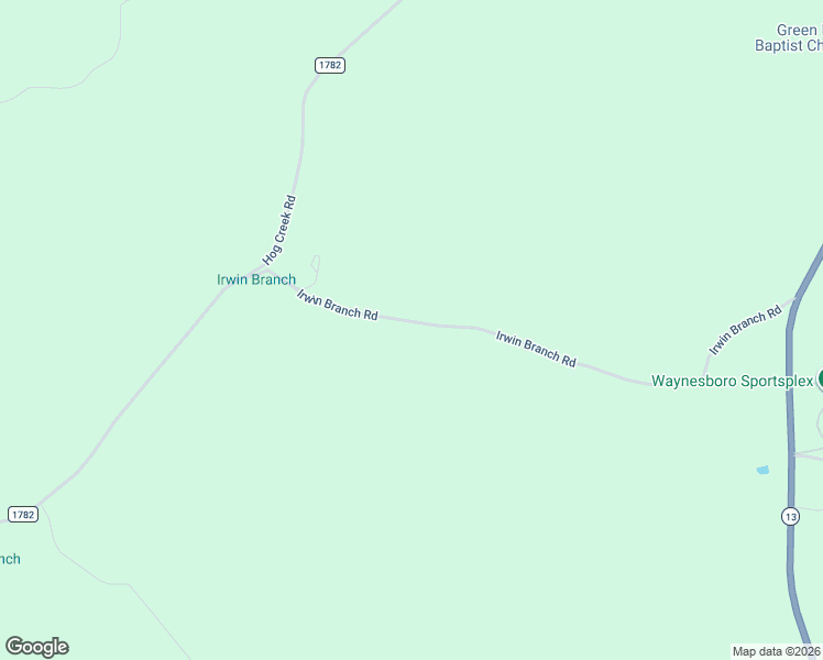 map of restaurants, bars, coffee shops, grocery stores, and more near 2130 Irwin Branch Road in Waynesboro