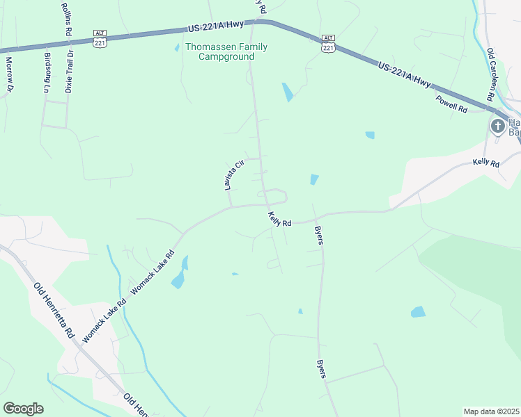 map of restaurants, bars, coffee shops, grocery stores, and more near 111 Womack Lake Road in Forest City