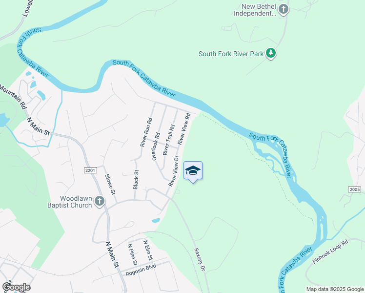 map of restaurants, bars, coffee shops, grocery stores, and more near 543 River View Road in Lowell