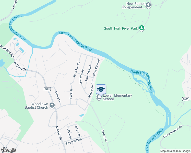 map of restaurants, bars, coffee shops, grocery stores, and more near 543 River View Road in Lowell