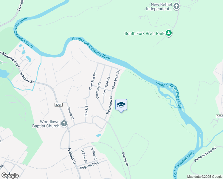 map of restaurants, bars, coffee shops, grocery stores, and more near 543 River View Road in Lowell