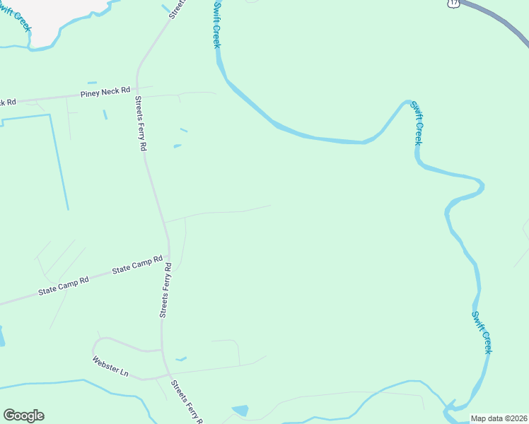map of restaurants, bars, coffee shops, grocery stores, and more near 116 Plantation Creek Drive in Vanceboro