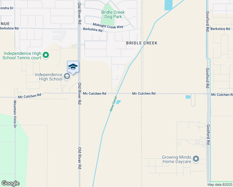 map of restaurants, bars, coffee shops, grocery stores, and more near 9029 Mc Cutchen Road in Bakersfield