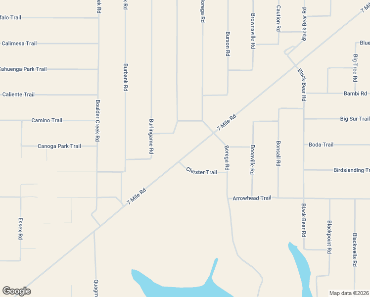 map of restaurants, bars, coffee shops, grocery stores, and more near 7 Mile Road in San Luis Obispo County