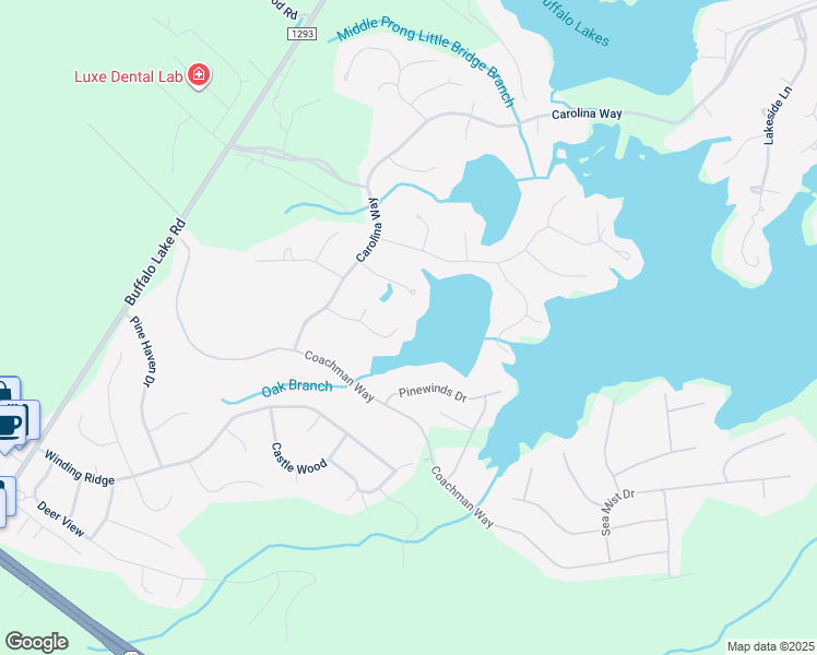 map of restaurants, bars, coffee shops, grocery stores, and more near 148 Silver Lake Point in Sanford
