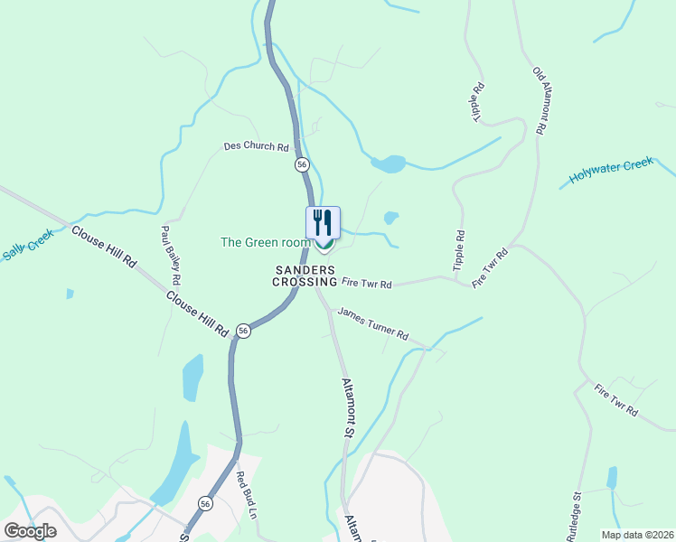 map of restaurants, bars, coffee shops, grocery stores, and more near 93 Fire Twr Road in Tracy City
