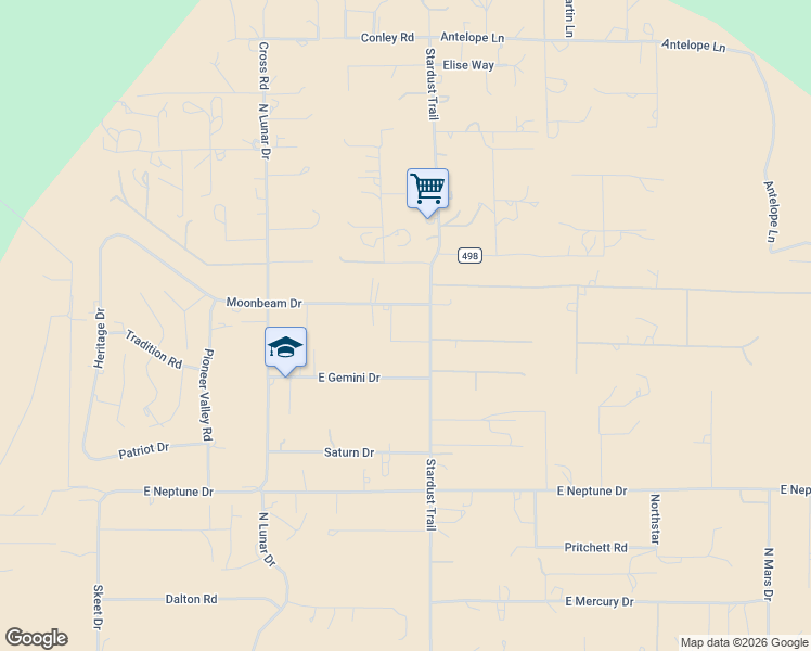 map of restaurants, bars, coffee shops, grocery stores, and more near 7905 Gemini Drive in Flagstaff