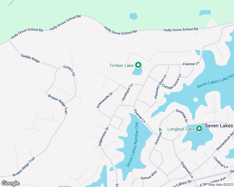map of restaurants, bars, coffee shops, grocery stores, and more near 105 Pineneedle Drive in West End