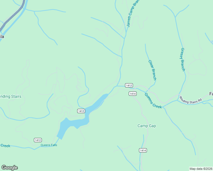 map of restaurants, bars, coffee shops, grocery stores, and more near 3915 Winding Stairs Road in Topton