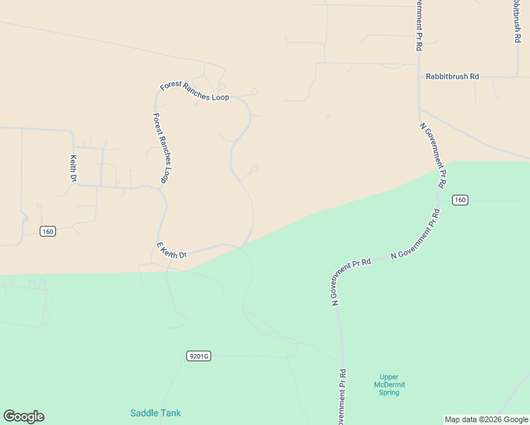 map of restaurants, bars, coffee shops, grocery stores, and more near 4960 Forest Ranches Loop in Williams