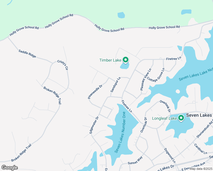 map of restaurants, bars, coffee shops, grocery stores, and more near 105 Pineneedle Drive in West End