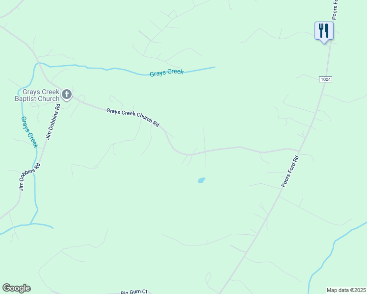 map of restaurants, bars, coffee shops, grocery stores, and more near 422 Grays Creek Church Road in Rutherfordton