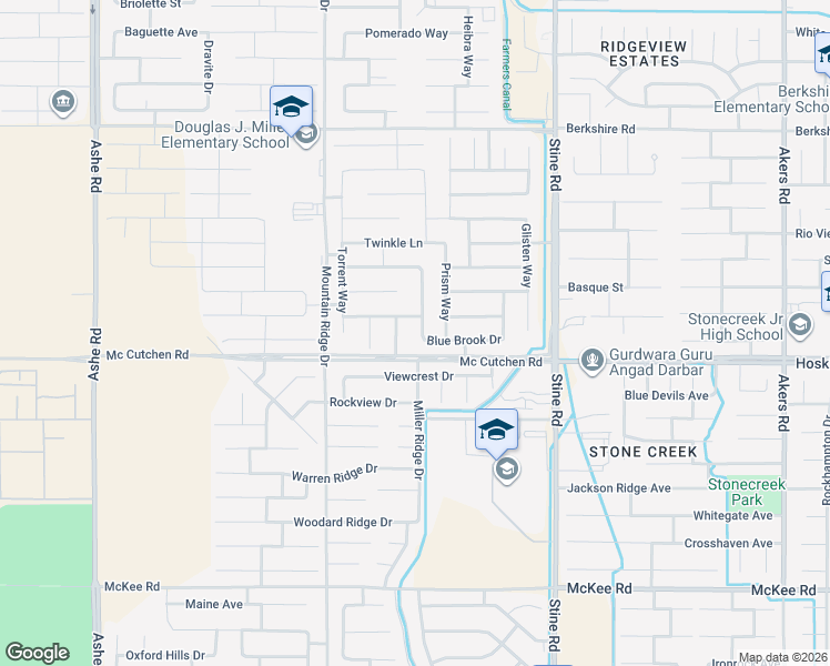 map of restaurants, bars, coffee shops, grocery stores, and more near 5406 Mirror Creek Drive in Bakersfield
