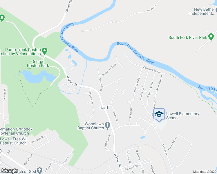 map of restaurants, bars, coffee shops, grocery stores, and more near 5012 Meadow Woods Drive in Lowell