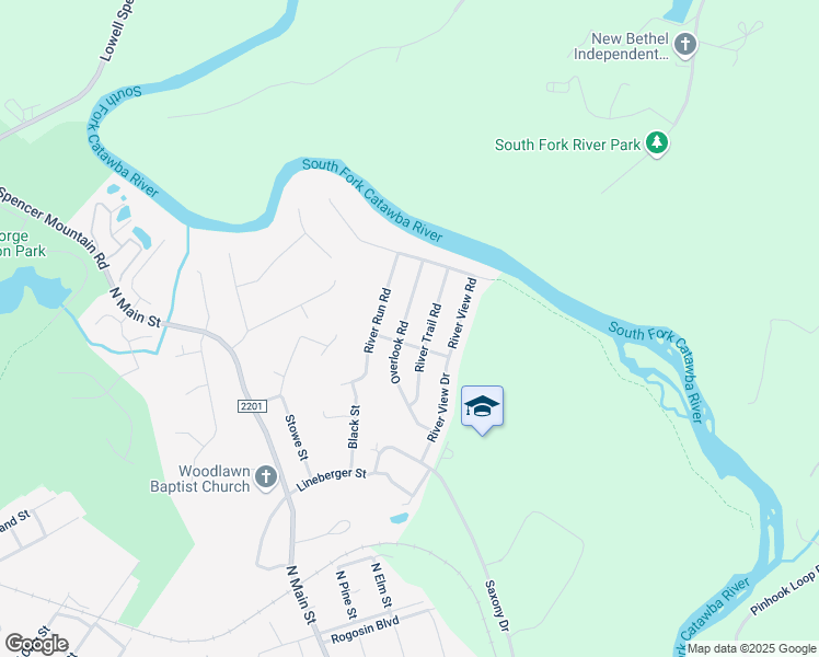 map of restaurants, bars, coffee shops, grocery stores, and more near 704 Overlook Road in Lowell