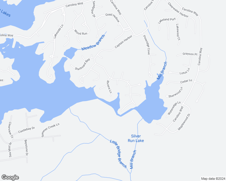 map of restaurants, bars, coffee shops, grocery stores, and more near 89 Riviera Lane in Sanford