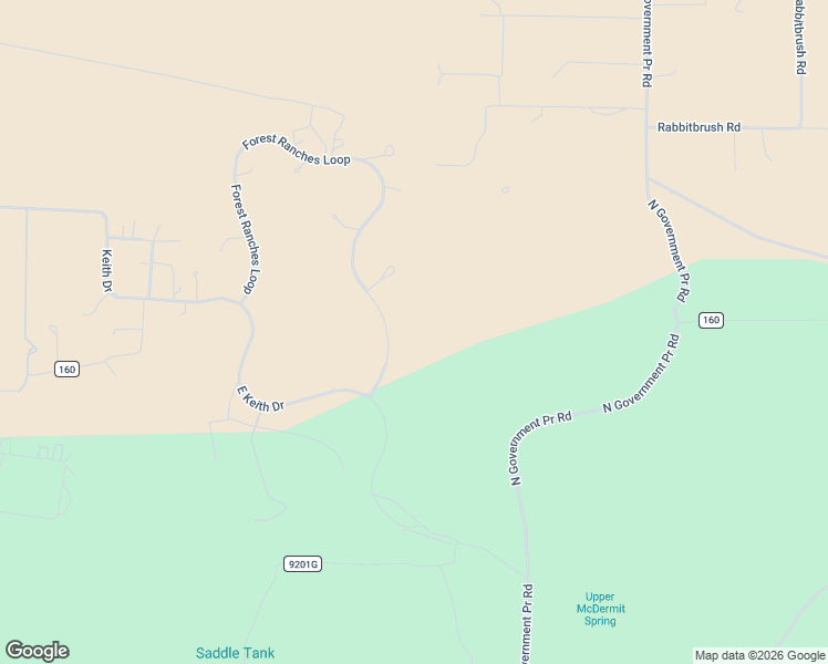 map of restaurants, bars, coffee shops, grocery stores, and more near 4960 Forest Ranches Loop in Williams