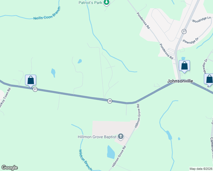 map of restaurants, bars, coffee shops, grocery stores, and more near 25 Hannah Lori Drive in Cameron