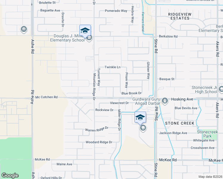 map of restaurants, bars, coffee shops, grocery stores, and more near 5406 Mirror Creek Drive in Bakersfield