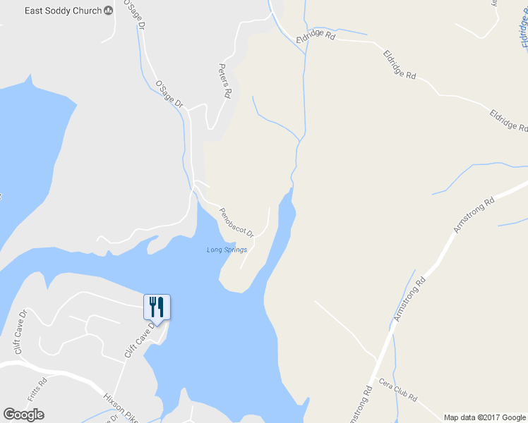 map of restaurants, bars, coffee shops, grocery stores, and more near 11651 Jacarilla Road in Soddy-Daisy