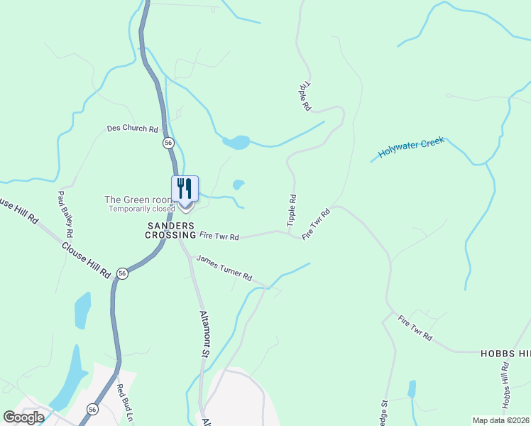 map of restaurants, bars, coffee shops, grocery stores, and more near 307 Fire Twr Road in Tracy City