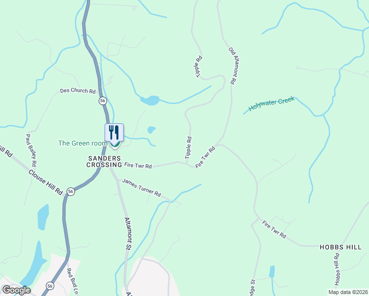 map of restaurants, bars, coffee shops, grocery stores, and more near 81 Tipple Road in Tracy City