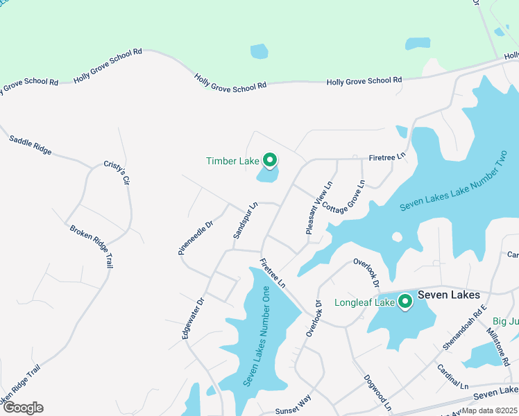 map of restaurants, bars, coffee shops, grocery stores, and more near 101 Sandspur Lane in Seven Lakes