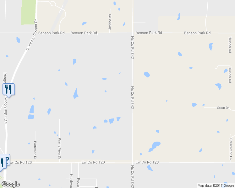 map of restaurants, bars, coffee shops, grocery stores, and more near 19408 Ns Co Road 342 in Shawnee