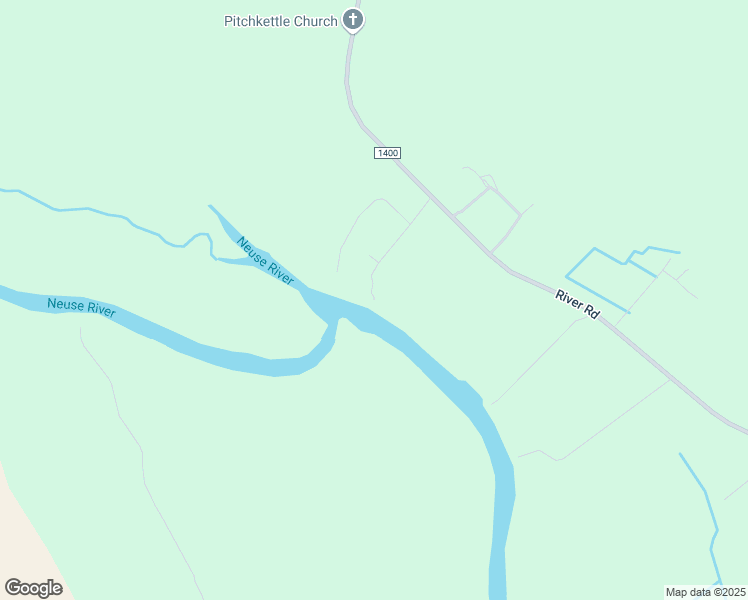 map of restaurants, bars, coffee shops, grocery stores, and more near 205 Pitch Kettle Landing Road in Vanceboro