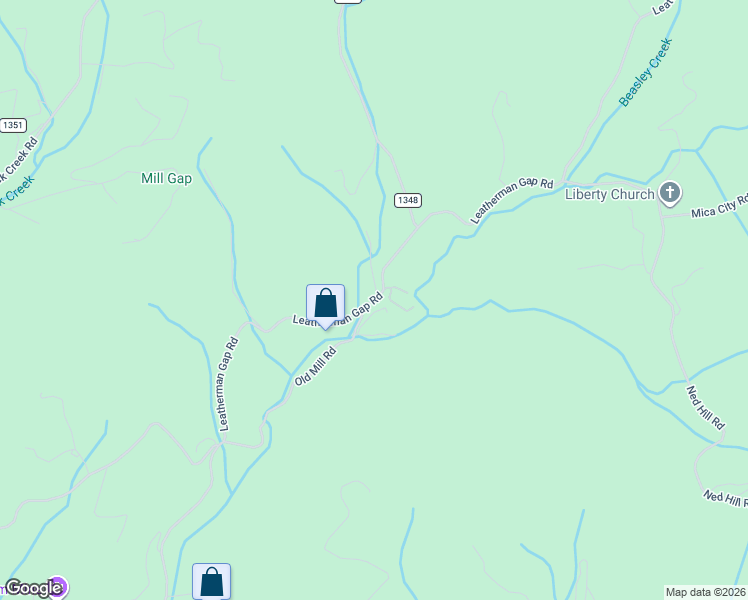 map of restaurants, bars, coffee shops, grocery stores, and more near 2890 Leatherman Gap Road in Franklin