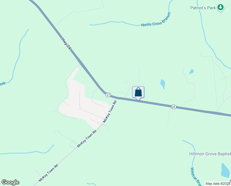 map of restaurants, bars, coffee shops, grocery stores, and more near 105 Tire Lane in Cameron