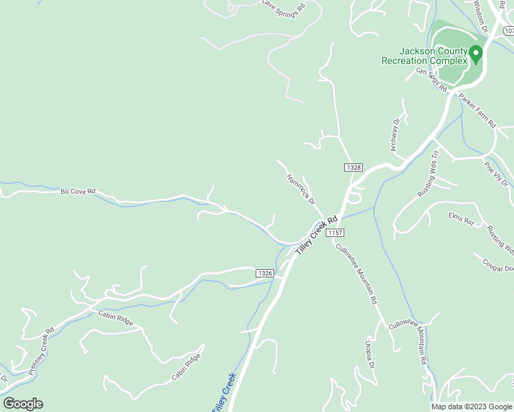 map of restaurants, bars, coffee shops, grocery stores, and more near 330 Bo Cove Road in Cullowhee