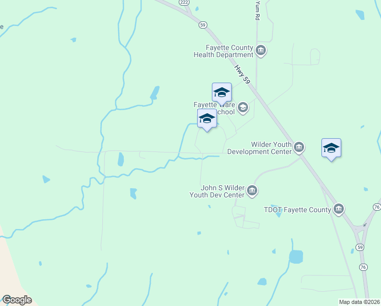 map of restaurants, bars, coffee shops, grocery stores, and more near Leach Drive in Fayette County