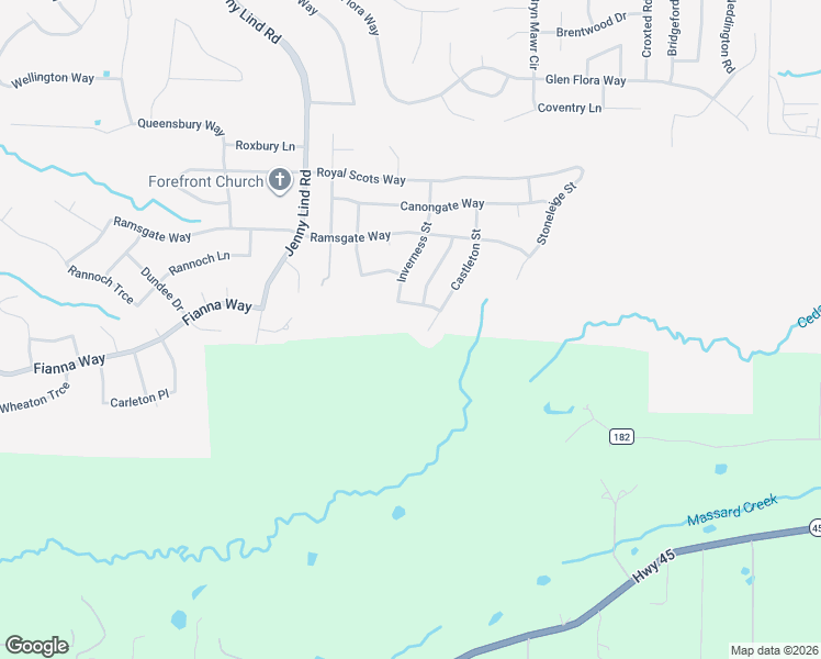 map of restaurants, bars, coffee shops, grocery stores, and more near 10704 Castleton Street in Fort Smith